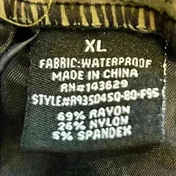 Rock Salt Cargo Joggers Size XL* Green Rayon Nylon Spandex - Picture 10 of 13